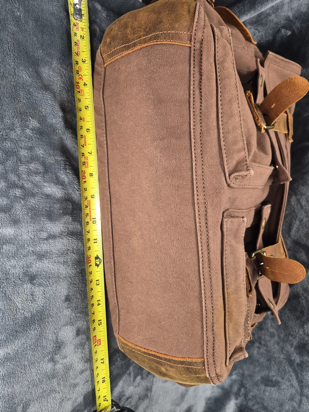 Lifewit Vintage Canavas Messanger Lap Top Bag Heavy Duty Cotton Leather Acent